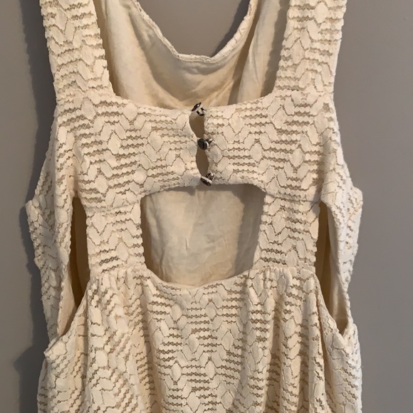 Free People Cream/White Lace Dress - Medium - Picture 5 of 9
